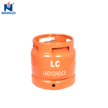 6kg small lpg steel bottle for South Africa,used refilled gas tank